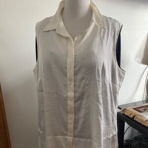Vince Camuto Sleeveless White Blouse size 18W
